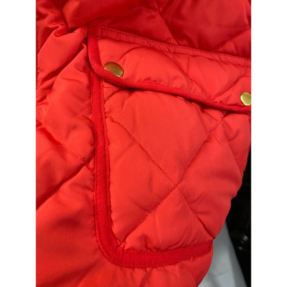 Woolrich Vest XXL 2XL Red Puffer Full Zip Pockets Insulated VTG Mens Gold Zipper - Picture 10 of 10